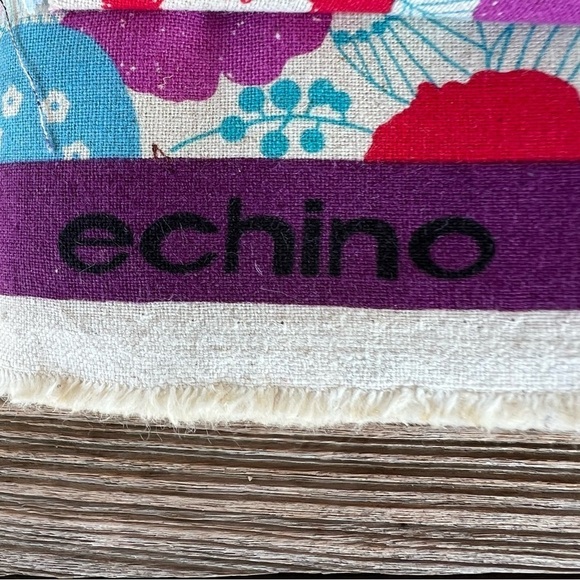 Echino Peck Linen Cotton Canvas Japanese Fabric 6.6 Yards Colorful Whimsical - Picture 10 of 12